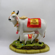 Load image into Gallery viewer, Kamdhenu Cow Gau Mata,Nandi cow Statue Hindu God For Home Decor White