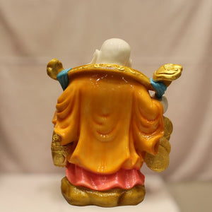 Lucky Laughing Buddha,statue,Happy sitting,luckey man,Happy man Multi color