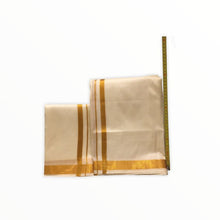 Load image into Gallery viewer, Men&#39;s Traditional Veshti / Dhoti / Vasti with Angavastram