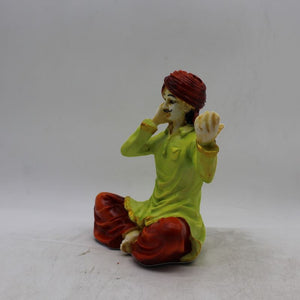 Rajasthani boy,Rajasthani man,Musician man Rajasthani statue, idol Multi color