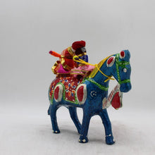 Load image into Gallery viewer, Cultural Rajasthani traditional couple with horse,Indian Rajasthani couple