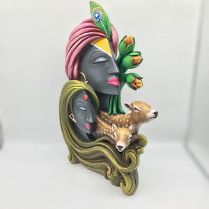 Radha Krishna,Radha Kanha Statue,for Home,office,temple,diwali Pooja Multi color