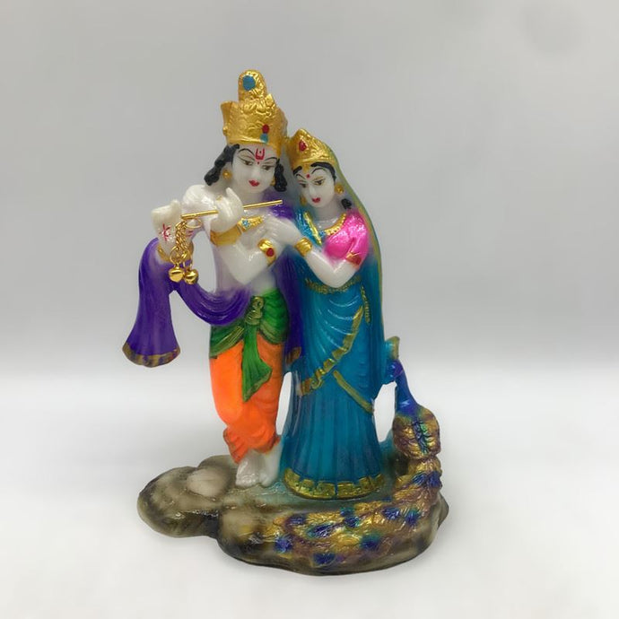 Radha Krishna Statue Kanha Gopala Kanhiya Murari Mohan Shyam MadhavaMulti Color