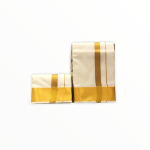 Men's Traditional Veshti / Dhoti / Vasti with Angavastram