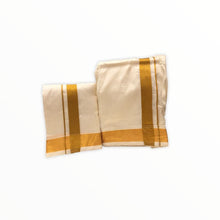 Load image into Gallery viewer, Men&#39;s Traditional Veshti / Dhoti / Vasti with Angavastram