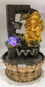 Ganesh Water Fountain Ganesha Zen Meditation Indoor Waterfall  Rolling Ball