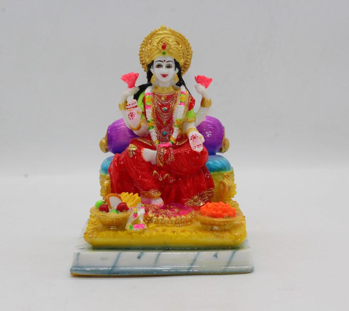 Laxmi Home-White Painted Fiber Bengali Laxmi Ma Idol-laxmi Maa Statue-Shakti Statue