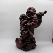 Load image into Gallery viewer, Lucky Laughing Buddha,statue,Happy sitting,showpeace,luckey man,Happy man Maroon