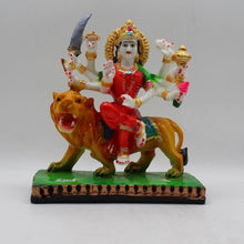 Load image into Gallery viewer, Ambe Mata Statue/ Durga Mata Murati / Durga Idol. Shakti Statue-Ambe Ma Idol Office-White Painted Bengali Durga Maa Murti-Durga Ma Idol-Ambe Maa Statue-Durga.AMBE MA HINDU Goddess  Statue Figurine Mataji Shakti Maa Ambaji