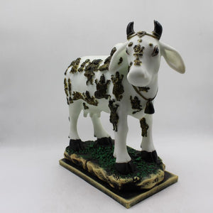 Kamdhenu Cow Gau Mata,Nandi cow Statue Hindu God For Home Decor White