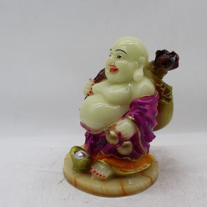 Lucky Laughing Buddha,statue,Happy sitting,showpeace,luckey man,Happy man White