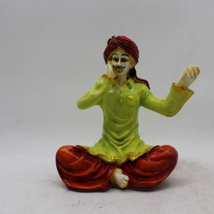 Rajasthani boy,Rajasthani man,Musician man Rajasthani statue, idol Multi color