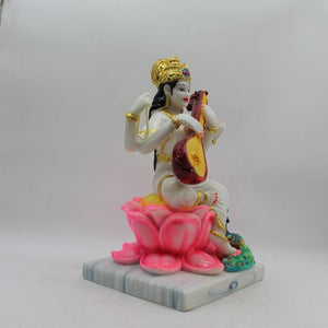 Saraswati mata God of Education Knowledge,Saraswati statue Idol White