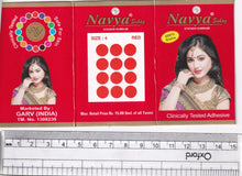 Load image into Gallery viewer, Coloured Bindi round Forehead Tika, Face Jewels Body Art Bollywood Bindis Self Adhesive Stickers Clinically Tested Safe for Skin - Size 3 to Size 10