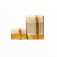 Load image into Gallery viewer, Men&#39;s Traditional Veshti / Dhoti / Vasti with Angavastram