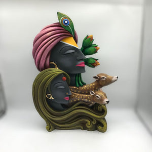 Radha Krishna,Radha Kanha Statue,for Home,office,temple,diwali Pooja Multi color