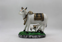 Load image into Gallery viewer, Kamdhenu Cow Gau Mata,Nandi cow Statue Kamdhenu Hindu God For Home Decor White