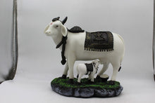 Load image into Gallery viewer, Kamdhenu Cow Gau Mata,Nandi cow Statue Kamdhenu Hindu God For Home Decor White