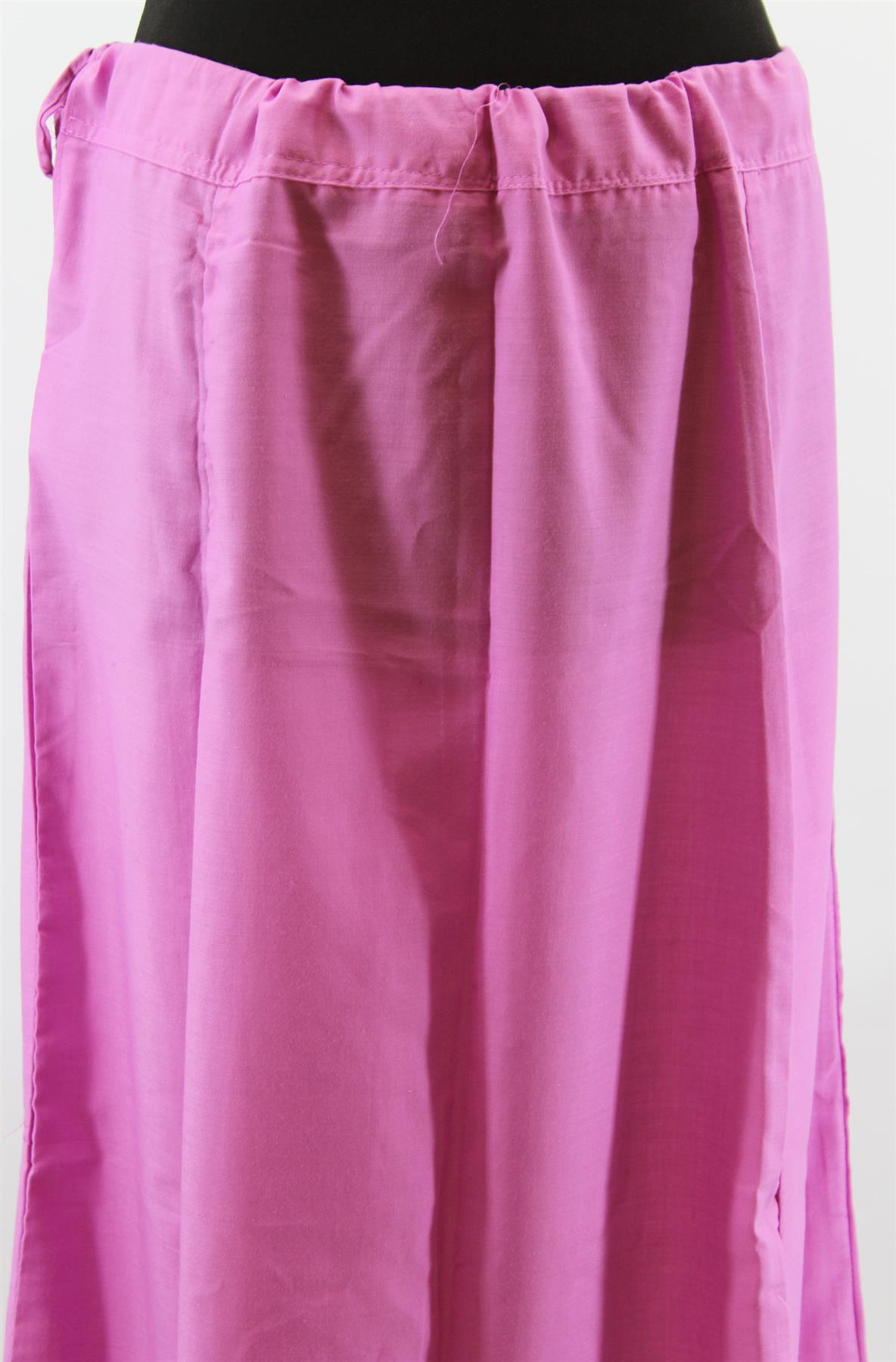 Women's Cotton Indian Readymade Petticoats Inskirt / under skirt Saree Petticoats - Regular Size