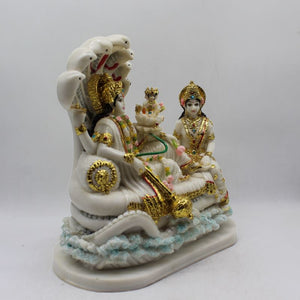 Lakshmi & vishnu, vishnu-laxmi Statue, vishnu laxmi idol White