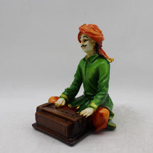 Load image into Gallery viewer, Rajasthani boy,Rajasthani man,Musician man Rajasthani statue, idol Green color