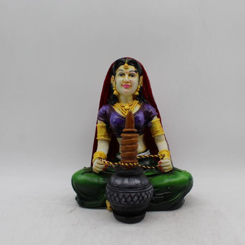 Rajasthani Girl,Rajasthani lady,Musician girl Rajasthani statue,idol Multi color