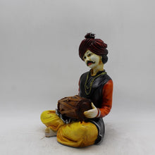 Load image into Gallery viewer, Rajasthani boy,Rajasthani man,Musician man Rajasthani statue, idol Multi color