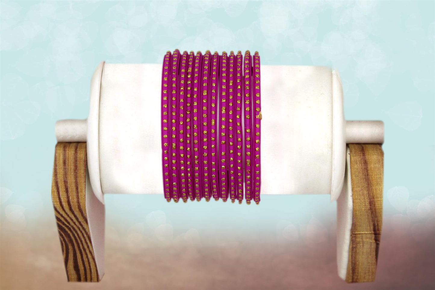 Indian Glass Bangles Set Dot Pattern Bollywood Style Wedding Favour