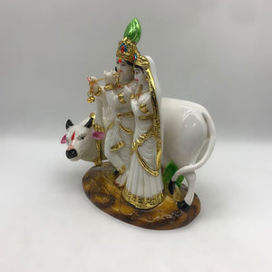 Radha Krishna Statue Kanha Gopala Kanhiya Murari Mohan Shyam MadhavaWhite