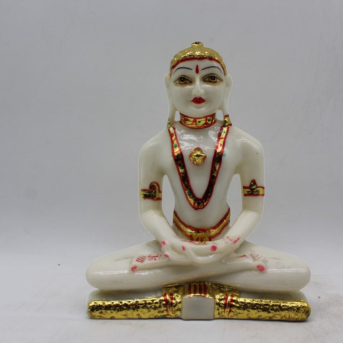 Hindu Jain God Mahavir swami, Mahavir swami idol murti White