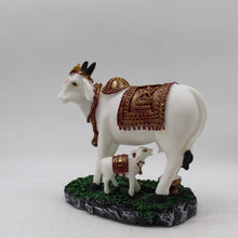 Load image into Gallery viewer, Kamdhenu Cow Gau Mata,Nandi cow Statue Kamdhenu Hindu God For Home Decor White