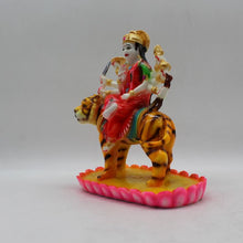 Load image into Gallery viewer, Ambe Mata Statue/ Durga Mata Murati / Durga Idol. Shakti Statue-Ambe Ma Idol Office-White Painted Bengali Durga Maa Murti-Durga Ma Idol-Ambe Maa Statue-Durga.AMBE MA HINDU Goddess  Statue Figurine Mataji Shakti Maa Ambaji