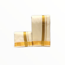 Load image into Gallery viewer, Men&#39;s Traditional Veshti / Dhoti / Vasti with Angavastram