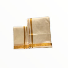 Load image into Gallery viewer, Men&#39;s Traditional Veshti / Dhoti / Vasti with Angavastram