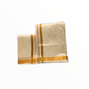 Men's Traditional Veshti / Dhoti / Vasti with Angavastram