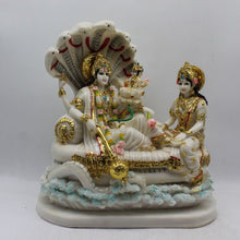 Load image into Gallery viewer, Lakshmi &amp; vishnu, vishnu-laxmi Statue, vishnu laxmi idol White