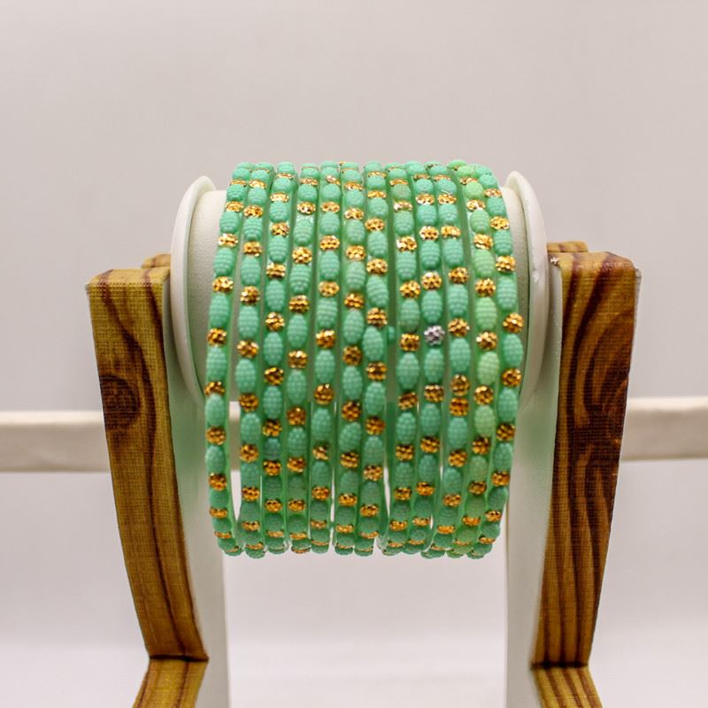 Indian Glass Bangles Set Dot Pattern Bollywood Style Wedding Favour Set Of 12
