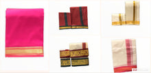 Load image into Gallery viewer, Men&#39;s Traditional Veshti / Dhoti / Vasti with Angavastram