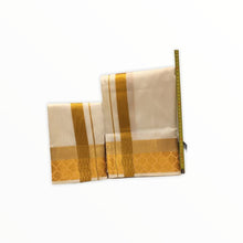 Load image into Gallery viewer, Men&#39;s Traditional Veshti / Dhoti / Vasti with Angavastram