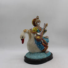 Load image into Gallery viewer, Saraswati mata God of Education Knowledge,Saraswati statue Idol Gold Colour