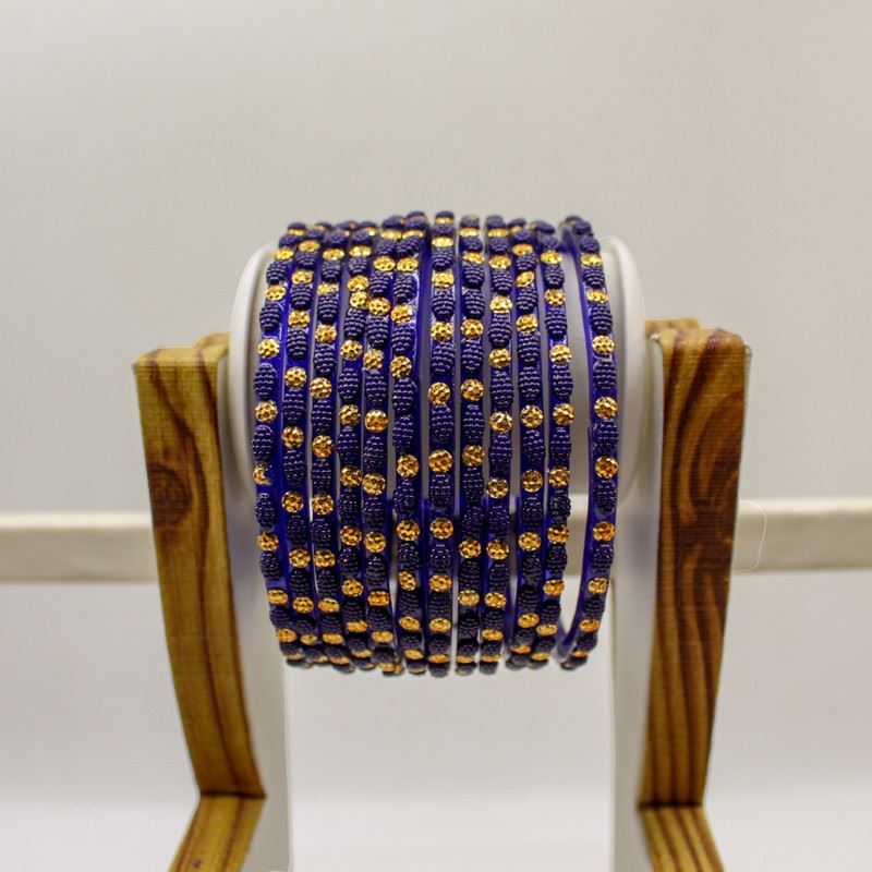 Indian Glass Bangles Set Dot Pattern Bollywood Style Wedding Favour Set Of 12