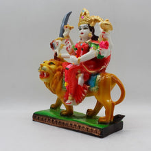 Load image into Gallery viewer, Ambe Mata Statue/ Durga Mata Murati / Durga Idol. Shakti Statue-Ambe Ma Idol Office-White Painted Bengali Durga Maa Murti-Durga Ma Idol-Ambe Maa Statue-Durga.AMBE MA HINDU Goddess  Statue Figurine Mataji Shakti Maa Ambaji